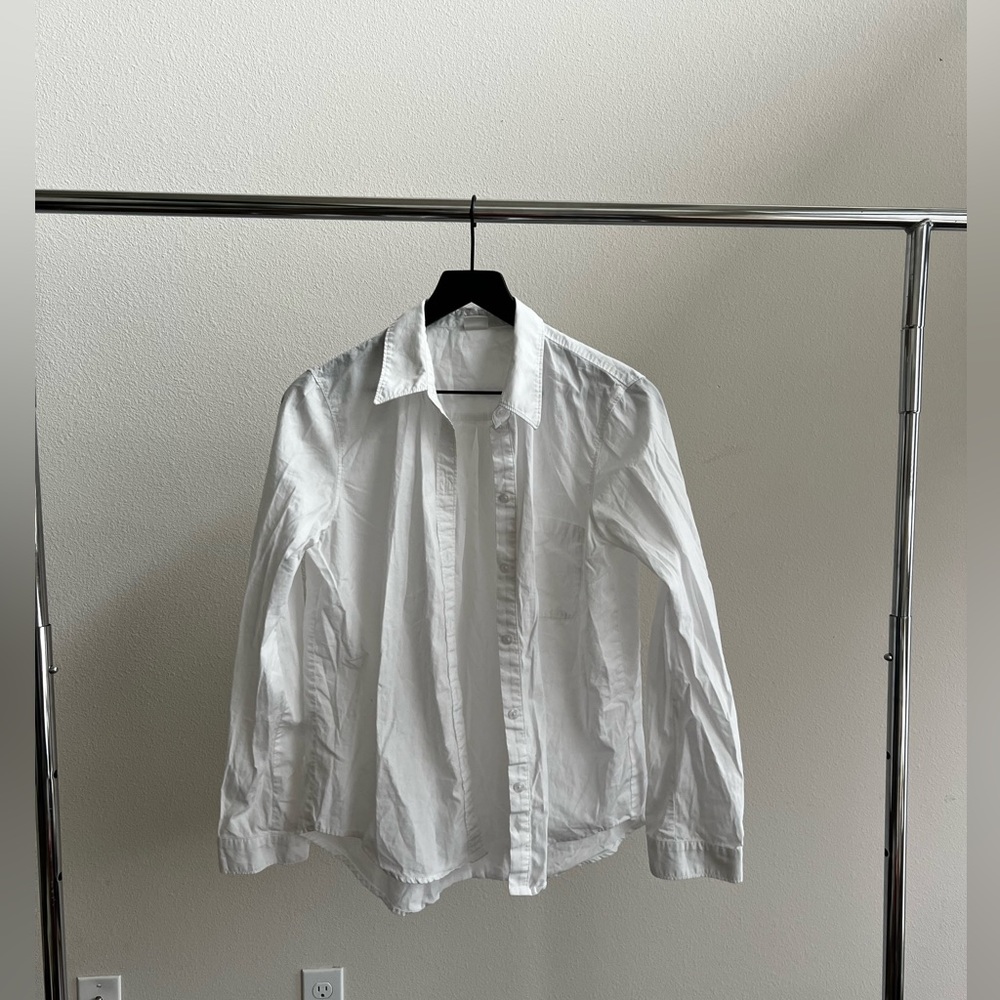 Aritzia Sunday Best White Button Down 100% Cotton
